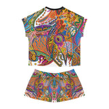 Freedom Women's Short Pajama Set (AOP)