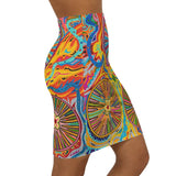 Multidimensional Women's Mini Skirt