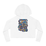Cascading Grace Women’s Cropped Hooded Sweatshirt