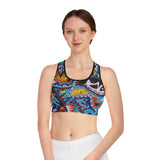Cascading Grace Sports Bra (AOP)