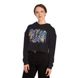 Cascading Grace Women’s Cropped Hooded Sweatshirt
