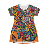 Rainbow Soul All Over Print T-Shirt Dress