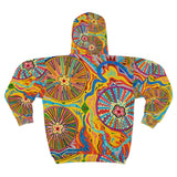 Multidimensional AOP Unisex Zip Hoodie