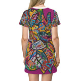 Rainbow Soul All Over Print T-Shirt Dress