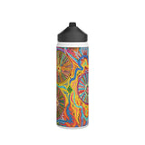 Multidimensional Stainless Steel Water Bottle, Standard Lid