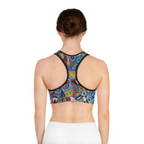 Cascading Grace Sports Bra (AOP)