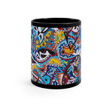 Cascading Grace 11oz Black Mug