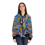 Cascading Grace Women's Bomber Jacket (AOP)