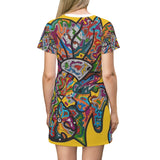 Rainbow Soul All Over Print T-Shirt Dress