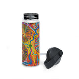 Multidimensional Stainless Steel Water Bottle, Standard Lid