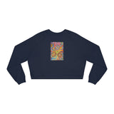 Multidimensional Women's Cropped Fleece Pullover