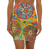 Multidimensional Women's Mini Skirt
