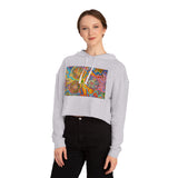 Multidimensional Women’s Cropped Hooded Sweatshirt
