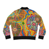Multidimensional Women's Bomber Jacket (AOP)