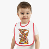 Spirit Dance Baby Contrast Trim Jersey Bib