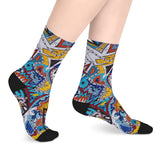 Cascading Grace Mid-length Socks