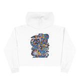 Cascading Grace Crop Hoodie