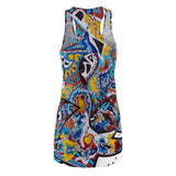 Cascading Grace Women's Cut & Sew Racerback Dress