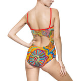 Multidimensional Women's One-piece Swimsuit