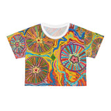 Multidimensional AOP Crop Tee