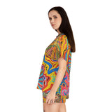 Multidimensional Women's Short Pajama Set (AOP)