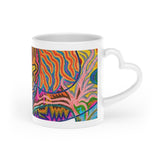 Freedom Heart-Shaped Mug