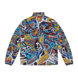 Cascading Grace Men's Puffer Jacket (AOP)