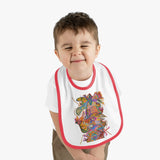 Freedom Baby Contrast Trim Jersey Bib