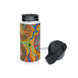 Multidimensional Stainless Steel Water Bottle, Standard Lid