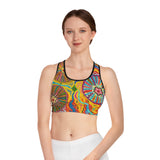 Multidimensional Sports Bra (AOP)