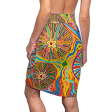 Multidimensional Women's Pencil Skirt