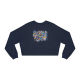 Cascading Grace Women's Cropped Fleece Pullover