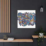 Cascading Grace Gallery Canvas Wraps, Square Frame