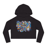 Cascading Grace Women’s Cropped Hooded Sweatshirt