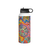 Multidimensional Stainless Steel Water Bottle, Standard Lid