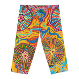 Multidimensional Women's Capri Leggings