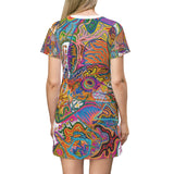 Freedom All Over Print T-Shirt Dress