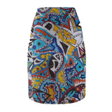 Cascading Grace Women's Pencil Skirt