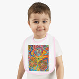 Multidimensional Baby Contrast Trim Jersey Bib