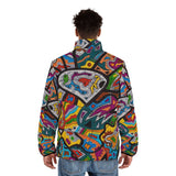 Rainbow Soul Men's Puffer Jacket (AOP)