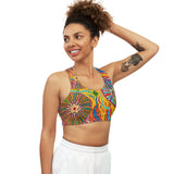 Multidimensional Seamless Sports Bra (AOP)