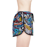 Cascading Grace Women's Relaxed Shorts (AOP)