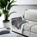 Cascading Grace Velveteen Plush Blanket