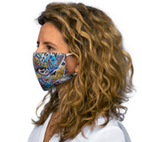 Cascading Grace Snug-Fit Polyester Face Mask