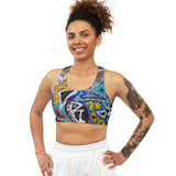 Cascading Grace Seamless Sports Bra (AOP)