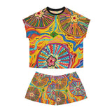 Multidimensional Women's Short Pajama Set (AOP)