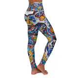 Cascading Grace High Waisted Yoga Leggings
