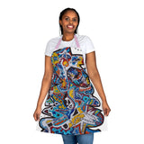 Cascading Grace Apron (AOP)