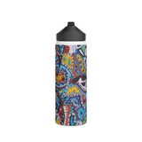 Cascading Grace Stainless Steel Water Bottle, Standard Lid