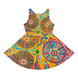 Multidimensional Girls' Sleeveless Sundress (AOP)